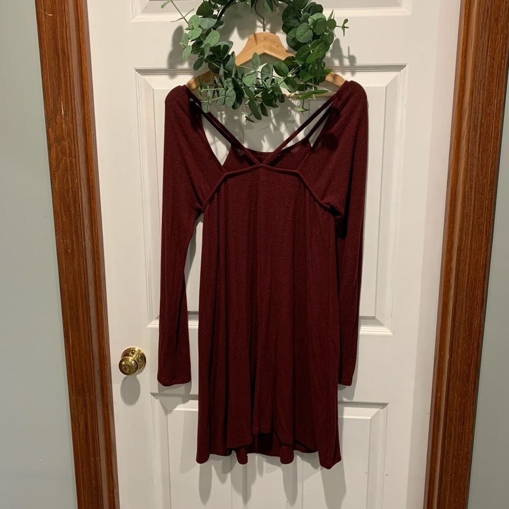 Alya maroon dress, size small
